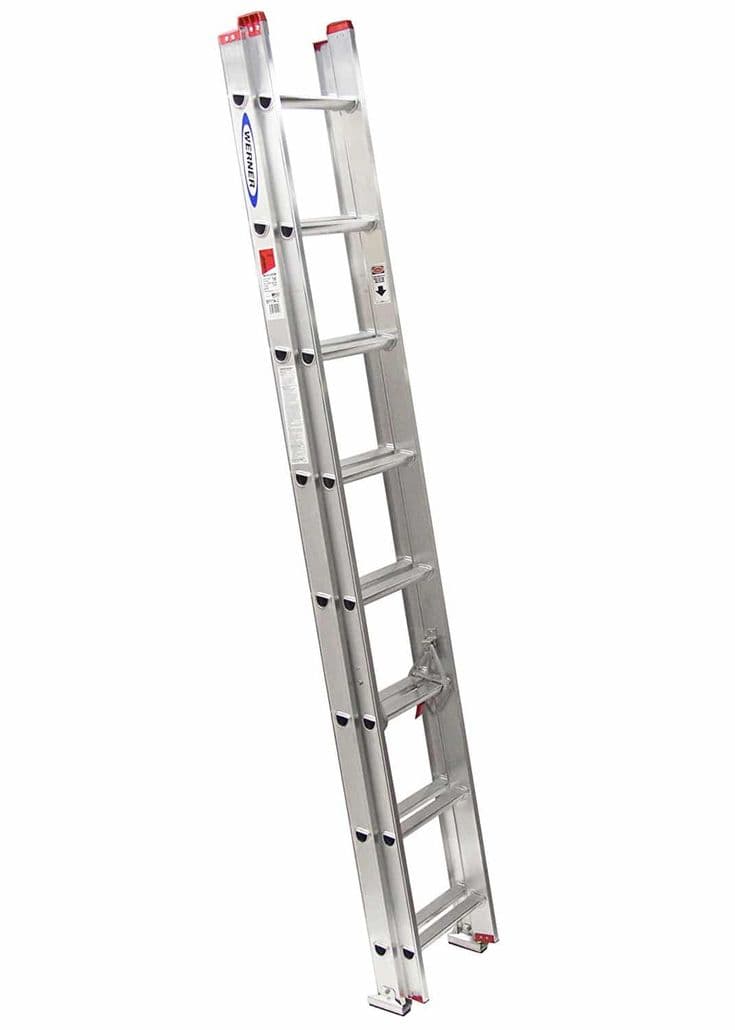 Aluminium extension ladder