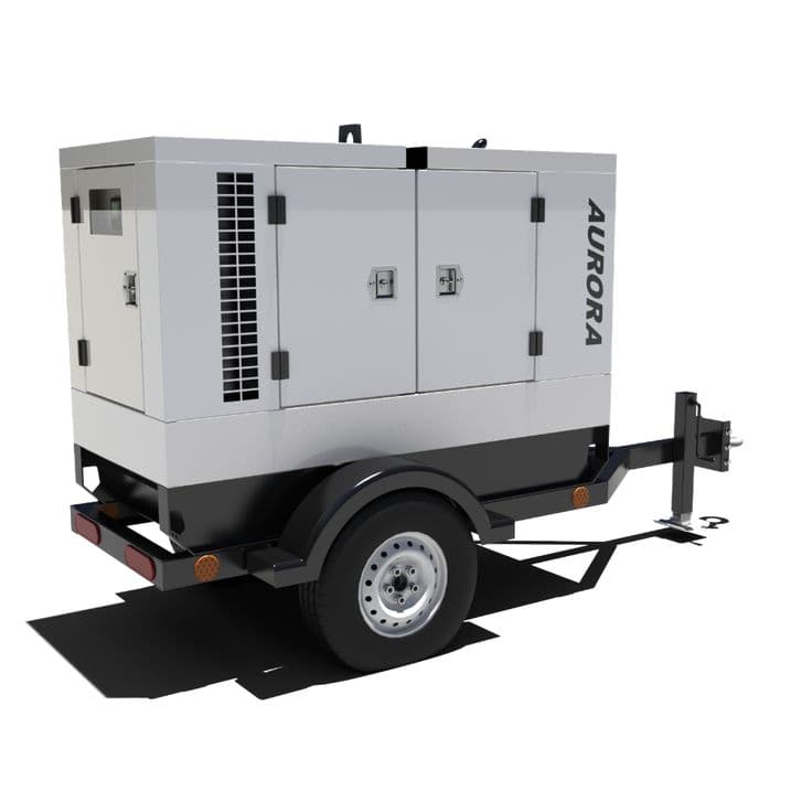 Towable industrial generator