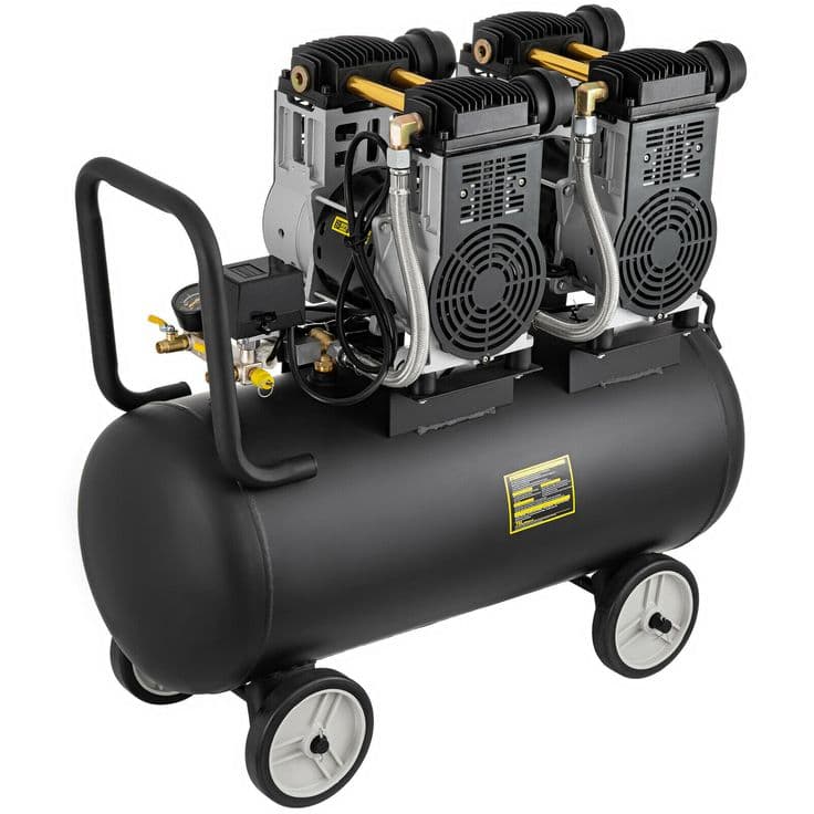 Air compressor with tank