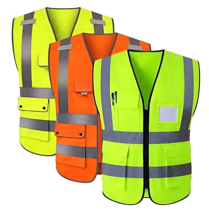 High-visibility reflective vests