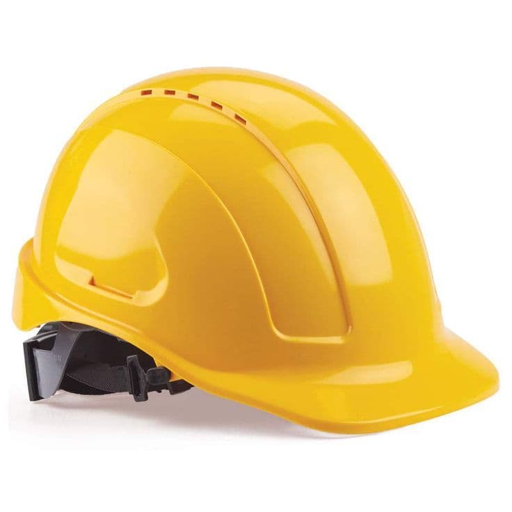 Capacete de obra amarelo