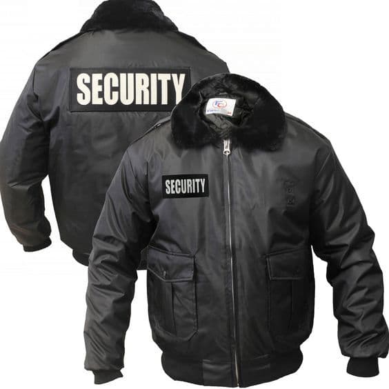 Black Security jacket