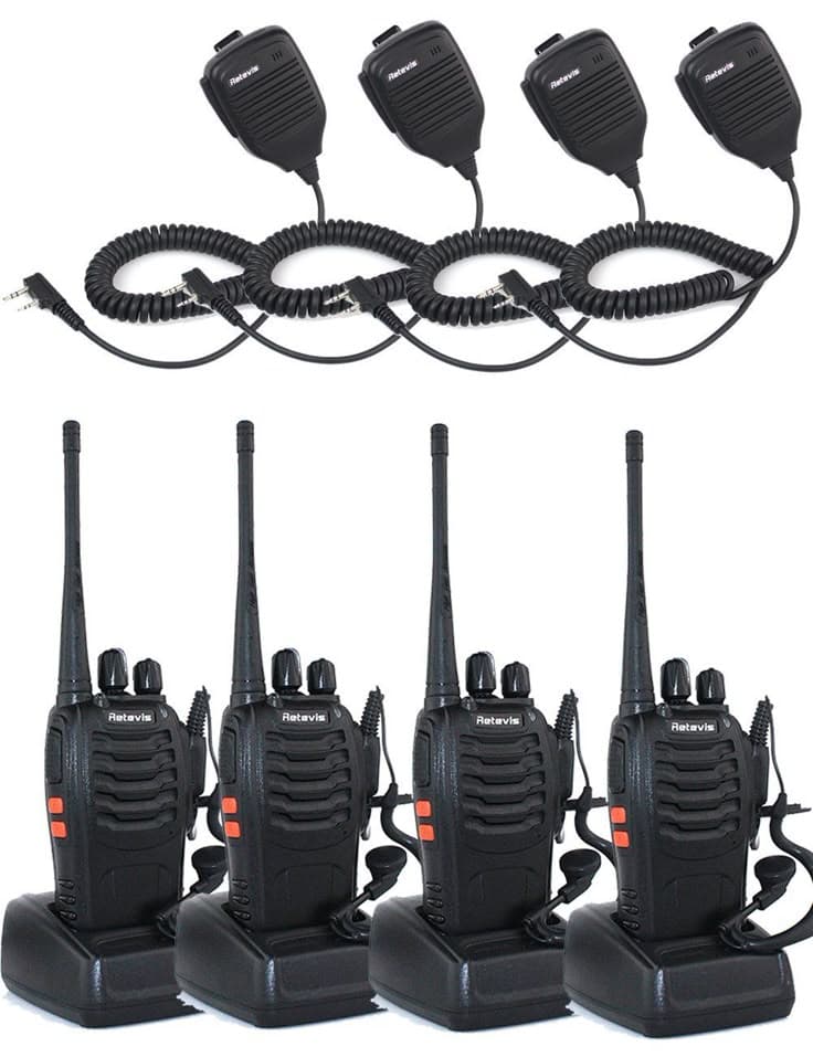 Kit de radios com carregadores
