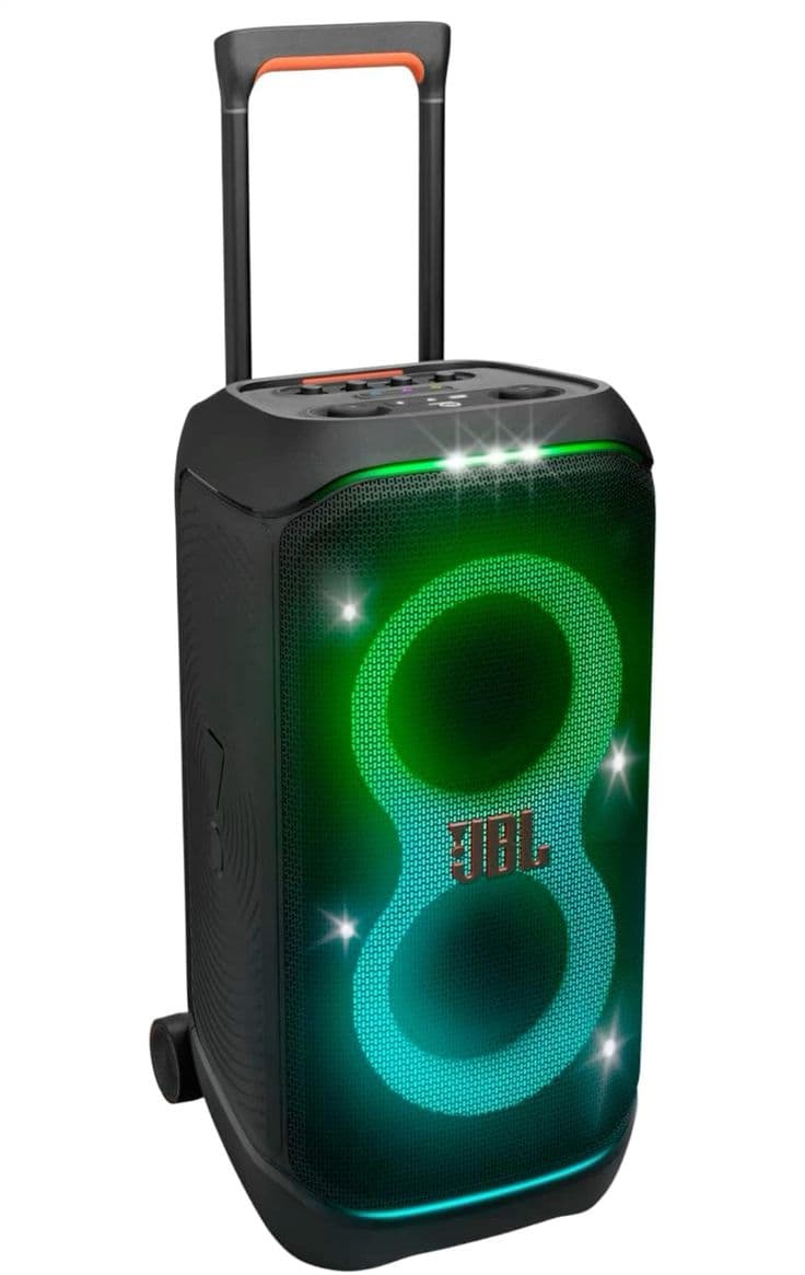 Coluna party JBL com trolley